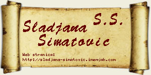 Slađana Simatović vizit kartica